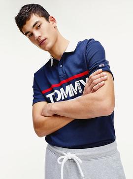 TJM BOLD GRAPHIC POLO TWILIGHT NAVY