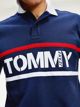 TJM BOLD GRAPHIC POLO TWILIGHT NAVY