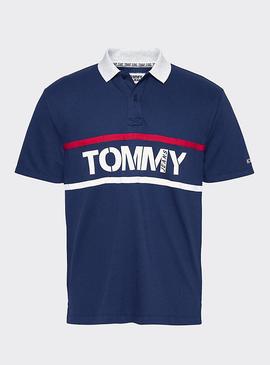 TJM BOLD GRAPHIC POLO TWILIGHT NAVY