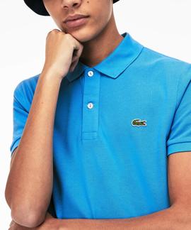 POLO LACOSTE SLIM FIT PTV AZUL TURQUESA