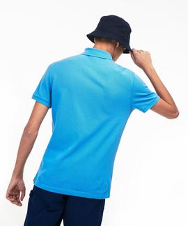 POLO LACOSTE SLIM FIT PTV AZUL TURQUESA