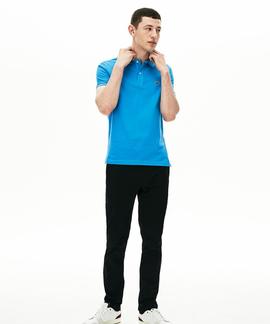 POLO LACOSTE SLIM FIT PTV AZUL TURQUESA