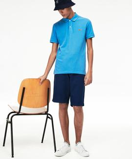 POLO LACOSTE SLIM FIT PTV AZUL TURQUESA