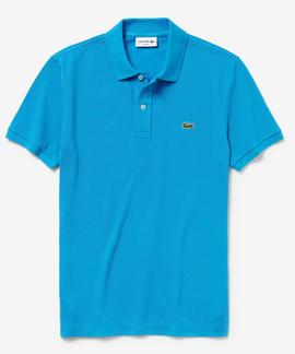 POLO LACOSTE SLIM FIT PTV AZUL TURQUESA