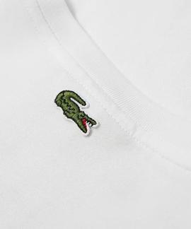 CAMISETA LACOSTE ESTAMPADO DE COCODRILO 70V BLANCO