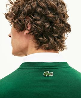 CAMISETA LACOSTE ESTAMPADO DE COCODRILO 132 VERDE