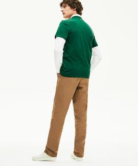 CAMISETA LACOSTE ESTAMPADO DE COCODRILO 132 VERDE