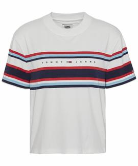 TJW STRIPE LOGO TEE WHITE