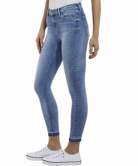 PANTALÓN VAQUERO NORA MID RISE SKINNY FIT 7/8 ECHLT