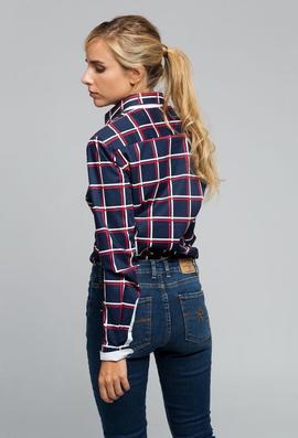 CAMISA M TARTAN AZUL MARINO