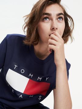 TJW TOMMY FLAG TEE TWILIGHT NAVY