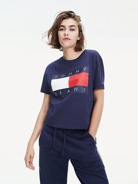 TJW TOMMY FLAG TEE TWILIGHT NAVY