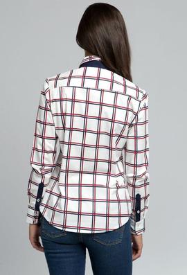 CAMISA M TARTAN BLANCA