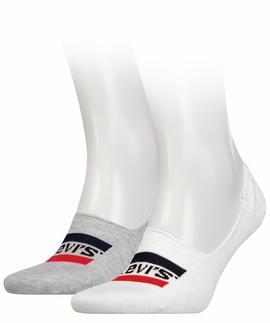 LEVIS LOW RISE SPORTSWEAR LOGO 2 PACK WHITE / GREY