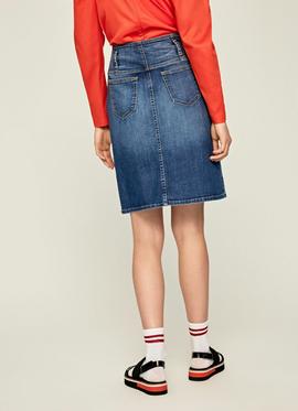 EVELYN SKIRT HIGH WAIST REGULAR FIT 000 DENIM