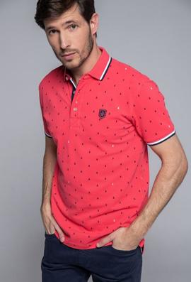 POLO H FANTASIA ANCLAS CORAL