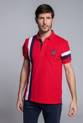 POLO H ESCUDOS ROJO