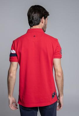 POLO H ESCUDOS ROJO