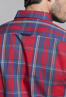 CAMISA H TARTAN ROJO