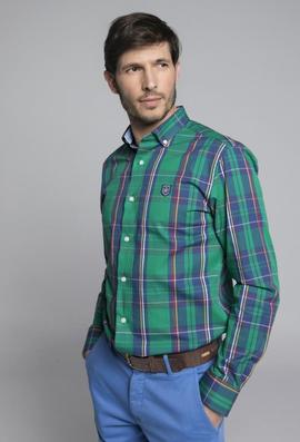 CAMISA H TARTAN VERDE