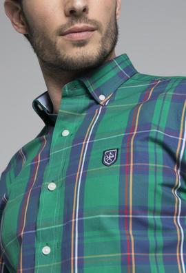 CAMISA H TARTAN VERDE