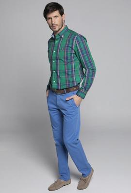 CAMISA H TARTAN VERDE