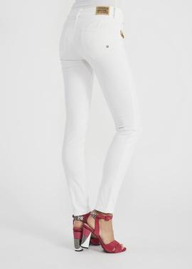 PANTALON JENNIFER SKINNY FIT BLANCO CON PEDRERIA