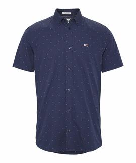 TJM SHORTSLEEVE DOBBY SHIRT TWILIGHT NAVY / MULTI