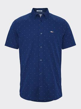 TJM SHORTSLEEVE DOBBY SHIRT TWILIGHT NAVY / MULTI