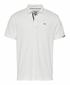 TJM BRANDED RIB POLO WHITE