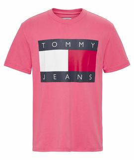 TJM TOMMY FLAG TEE LIGHT CERISE PINK