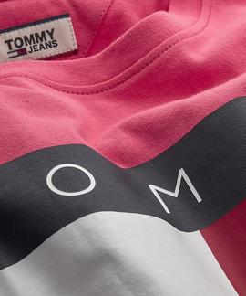 TJM TOMMY FLAG TEE LIGHT CERISE PINK