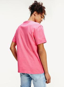TJM TOMMY FLAG TEE LIGHT CERISE PINK