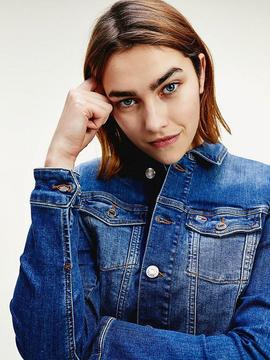 SLIM TRUCKER JACKET ADY AUDREY MID BL STR