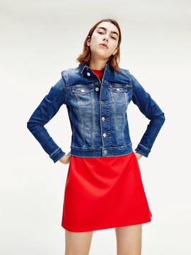 SLIM TRUCKER JACKET ADY AUDREY MID BL STR