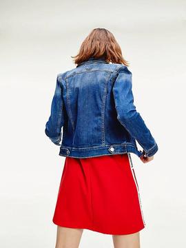 SLIM TRUCKER JACKET ADY AUDREY MID BL STR