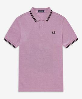 POLO M3600 J75 BUBBLEGUM WHITE OXFORD / BLACK / BLACK