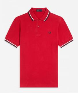 POLO TWIN TIPPED M3600 401 WINTER RED / WHITE / NAVY