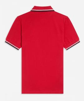 POLO TWIN TIPPED M3600 401 WINTER RED / WHITE / NAVY