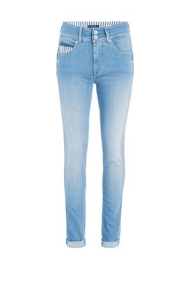 SECRET SKINNY FIT EN DENIM AZUL CON RAYAS