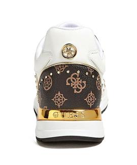 REJJY ACTIVE LADY LEATHER LIKE WHITE / BROWN