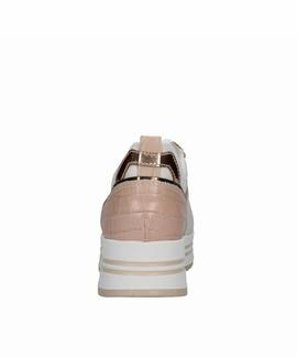 SNEAKER E010567D 707 BLANCO / ORO ROSA / NUDE