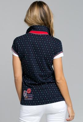 POLO M PUNTO FANTASIA AZUL MARINO