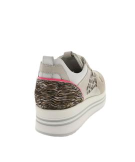 SNEAKER E010564D 112 GRIS / LEOPARDO