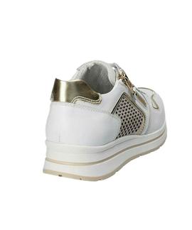 SNEAKER P805241D 707 BLANCO CON DORADO