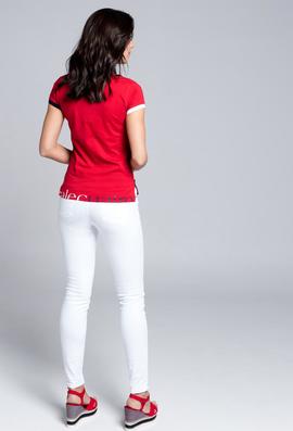 POLO M ESCUDO FLOR ROJO