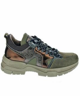 SNEAKER A909063D 510 VERDE KHAKI / COBRE