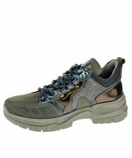 SNEAKER A909063D 510 VERDE KHAKI / COBRE