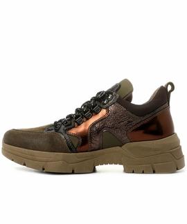 SNEAKER A909063D 510 VERDE KHAKI / COBRE