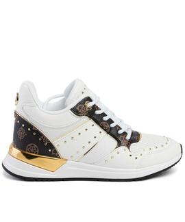 REJJY ACTIVE LADY LEATHER LIKE WHITE / BROWN